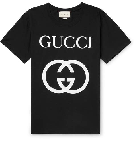 gucci logo cotton t shirt.